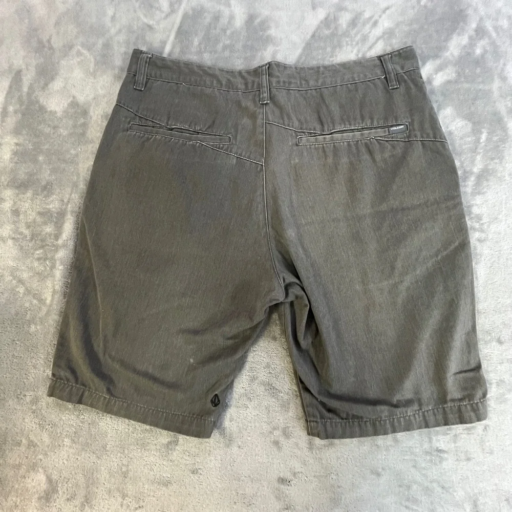 Volcom Vmonty Chino Shorts Mens Size‎ 34 Gray Corpo Class Skateboard A0931450